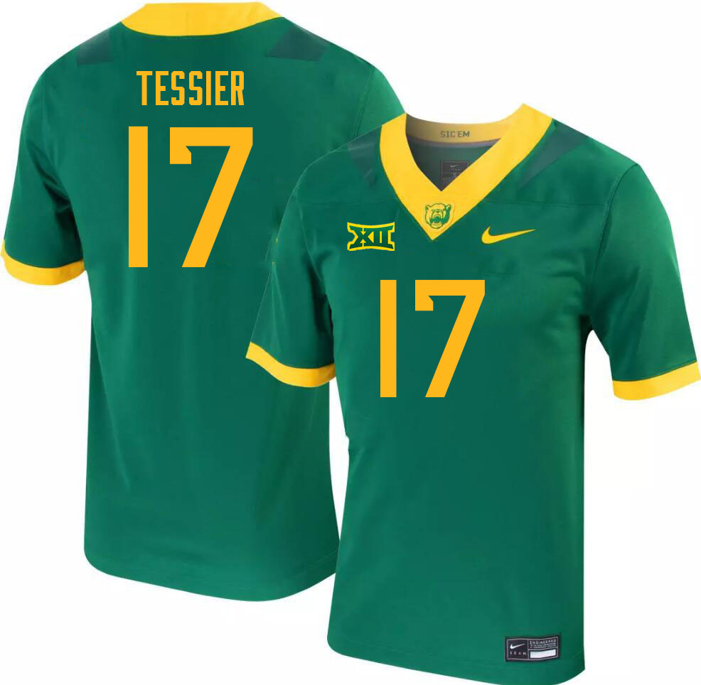 Men-Youth #17 Cade Tessier Baylor Bears 2023 College Football Jerseys Stitched Sale-Green